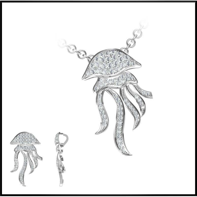 4000 Pendant Earrings Set Jcd models with 1 render 3D print model_144