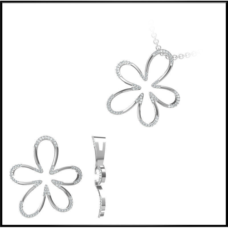 4000 Pendant Earrings Set Jcd models with 1 render 3D print model_69