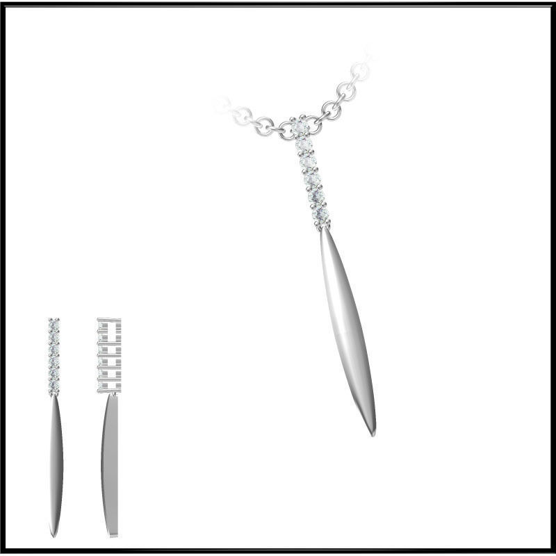 4000 Pendant Earrings Set Jcd models with 1 render 3D print model_145