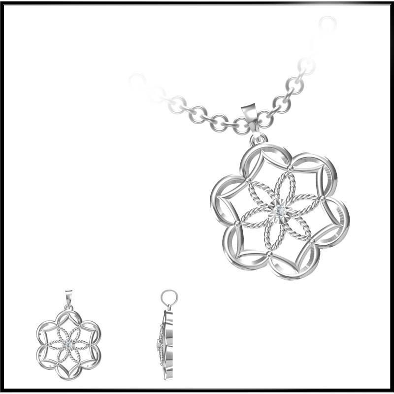 4000 Pendant Earrings Set Jcd models with 1 render 3D print model_92