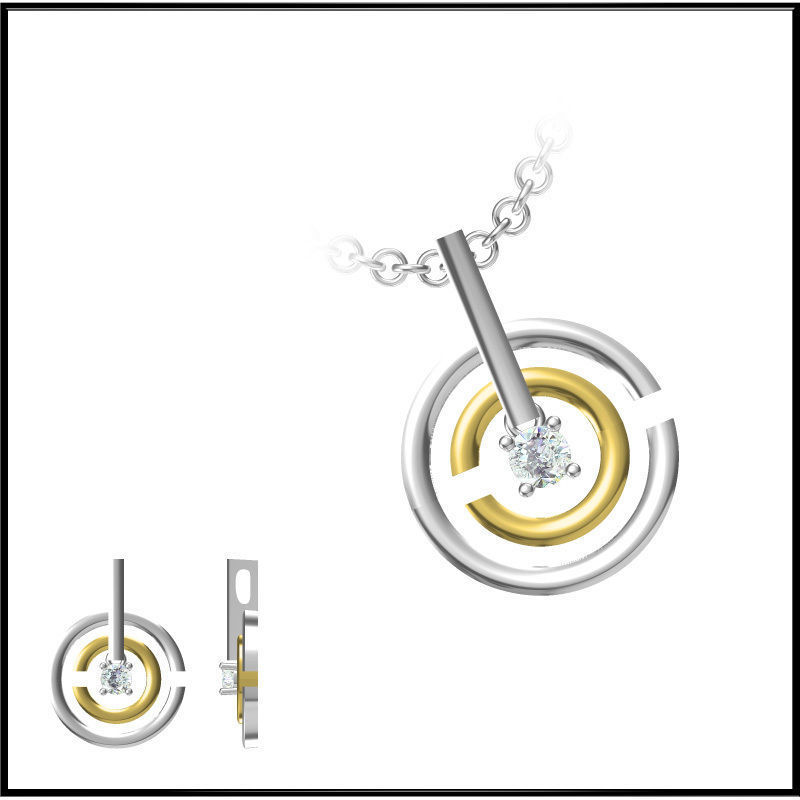 4000 Pendant Earrings Set Jcd models with 1 render 3D print model_116