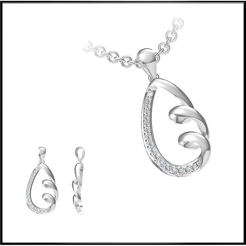 4000 Pendant Earrings Set Jcd models with 1 render 3D print model_89