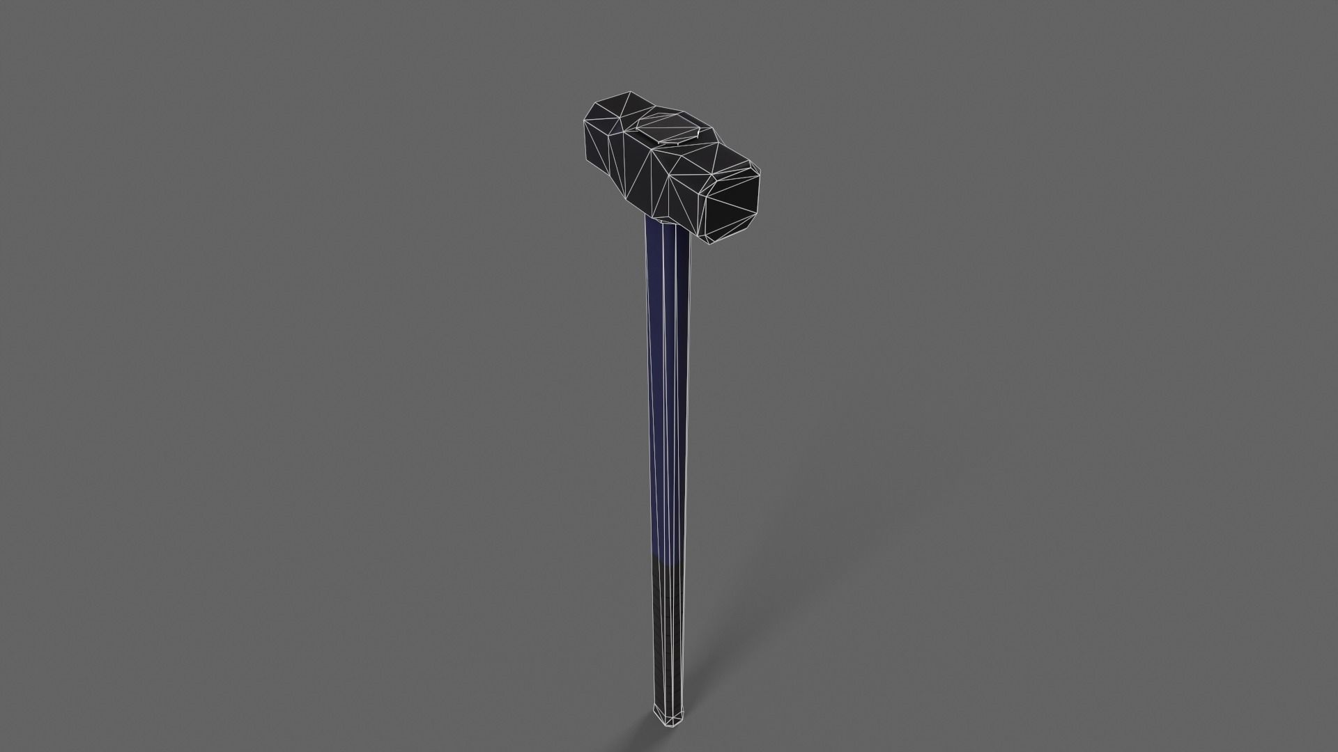 PBR Sledge Hammer Low-poly 3D model_29