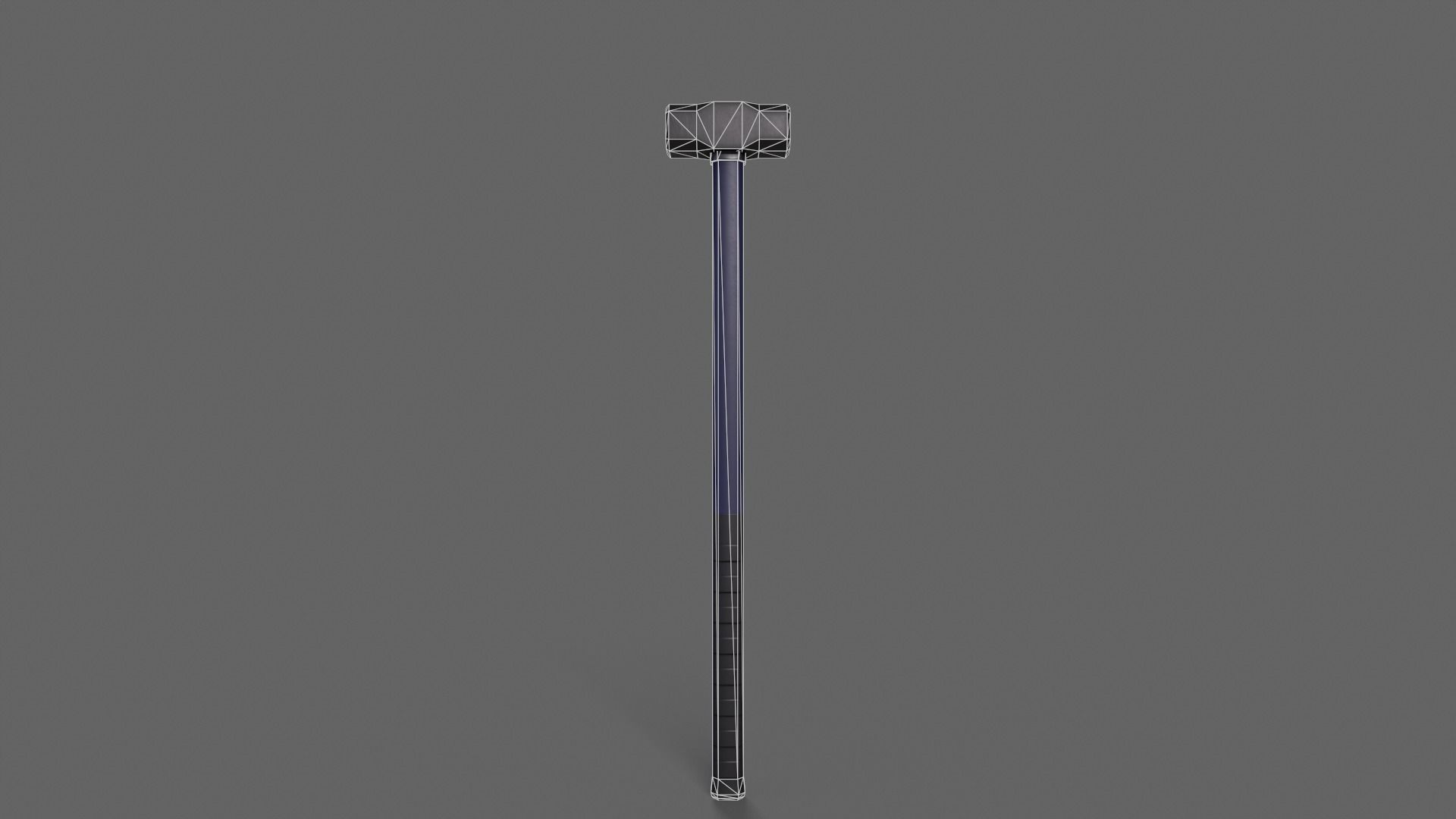 PBR Sledge Hammer Low-poly 3D model_27