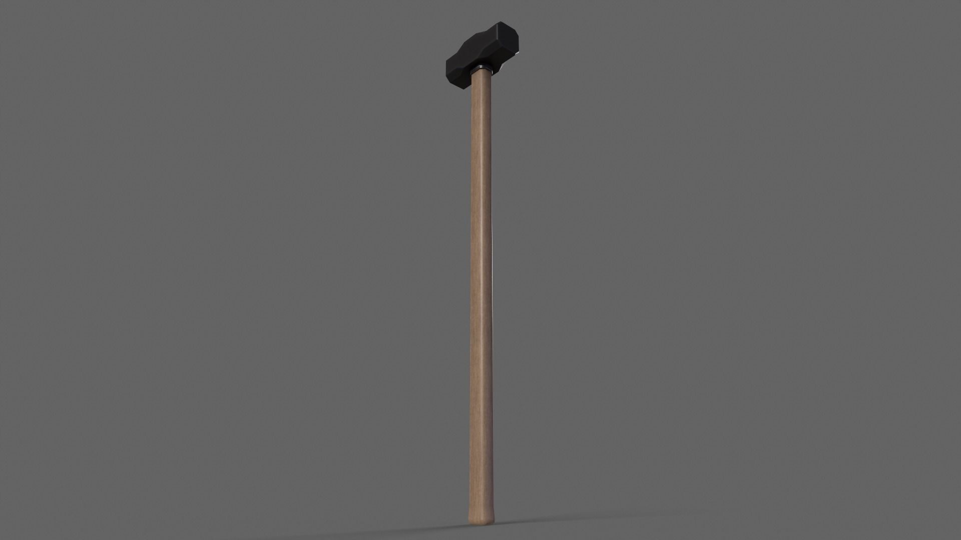 PBR Sledge Hammer Low-poly 3D model_22