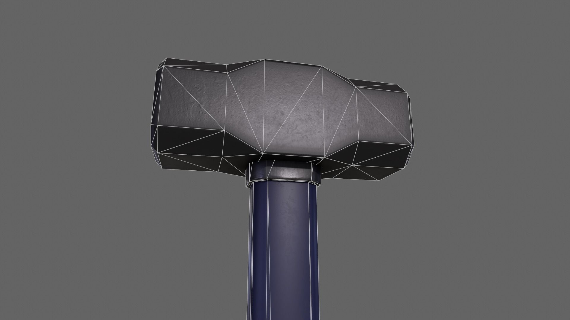 PBR Sledge Hammer Low-poly 3D model_28