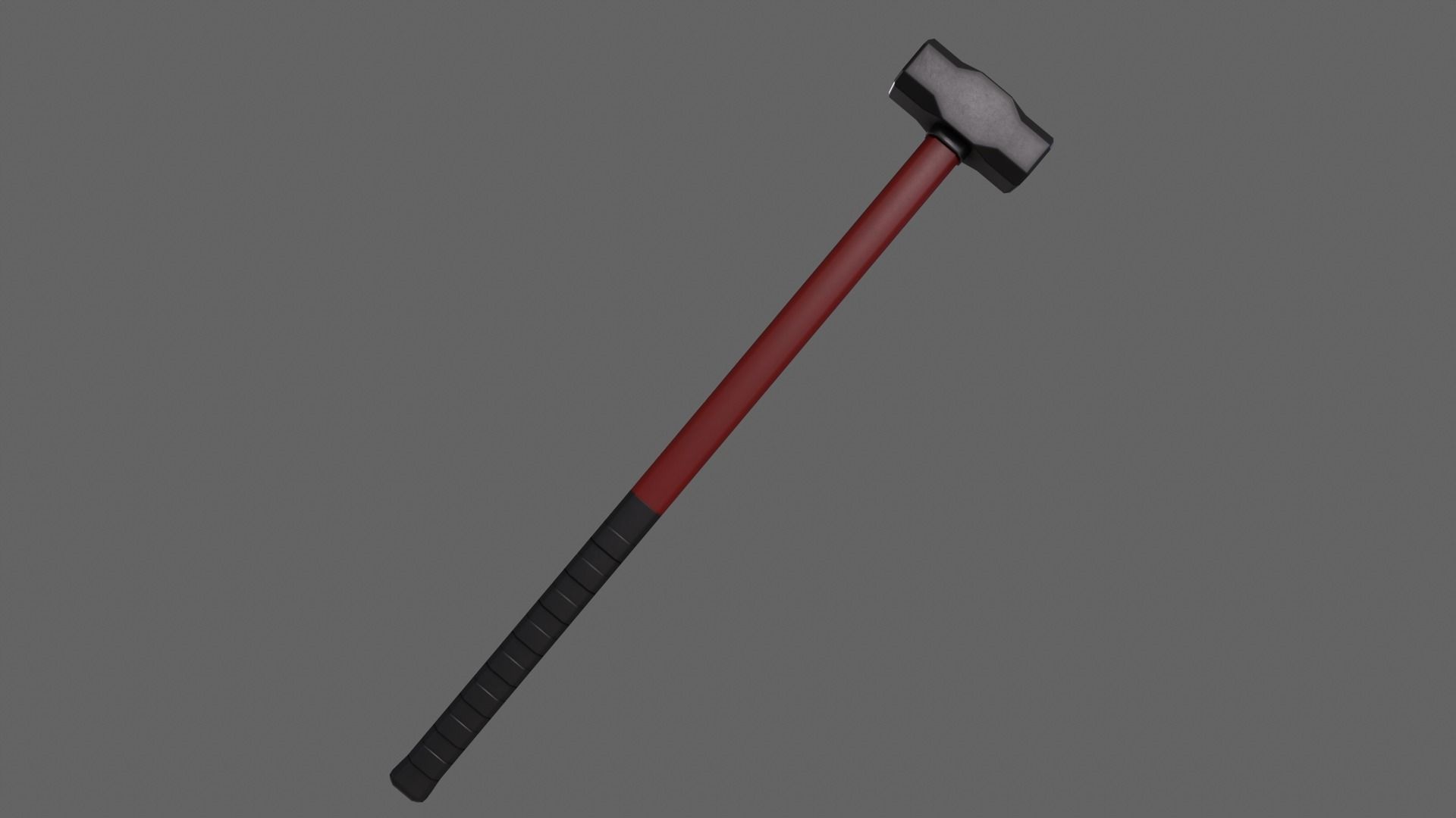 PBR Sledge Hammer Low-poly 3D model_8