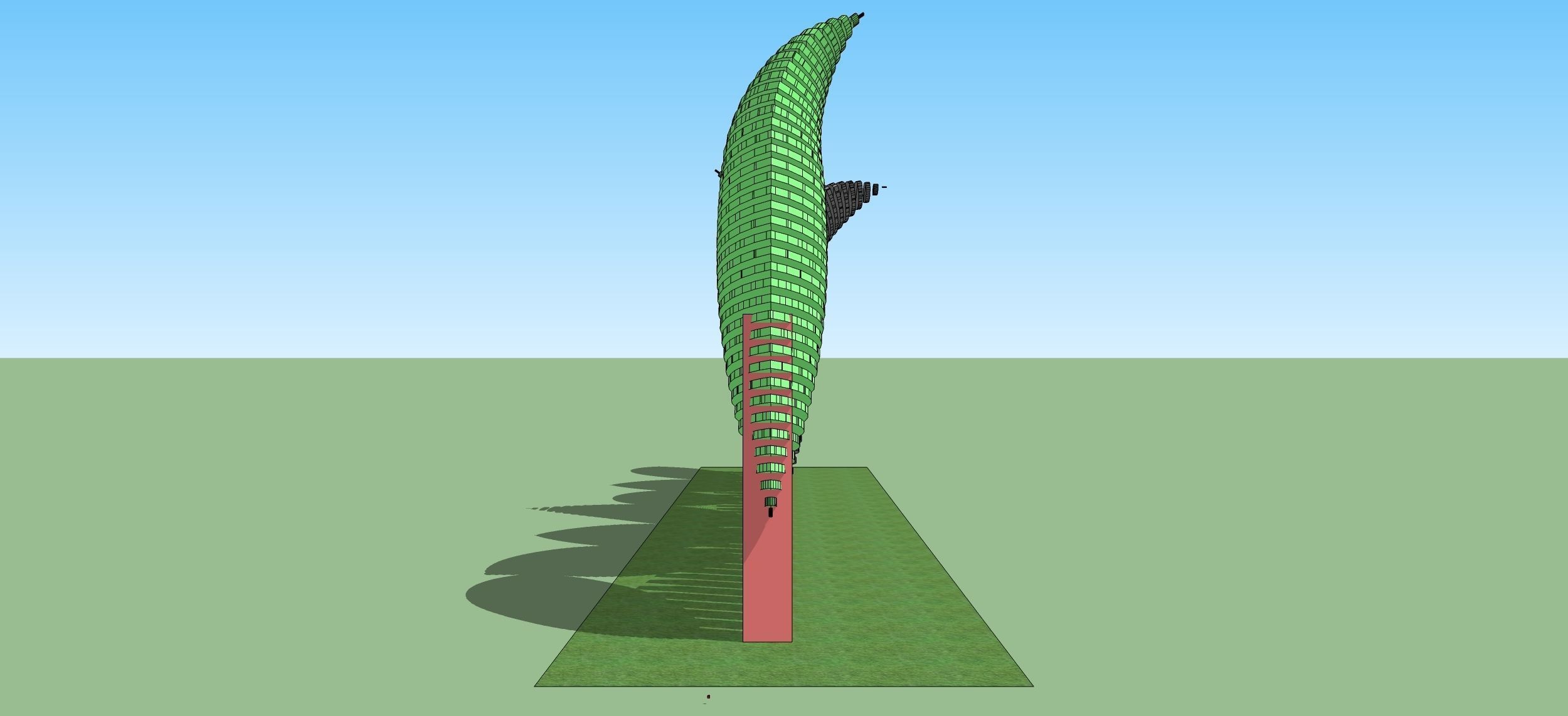 Decorative wall elips slice artwork 3D model_5