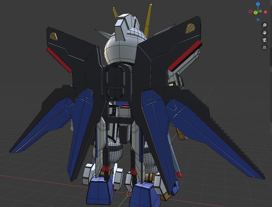Strike Freedom Gundam SD - Gundam Seed Destiny 3D model_9