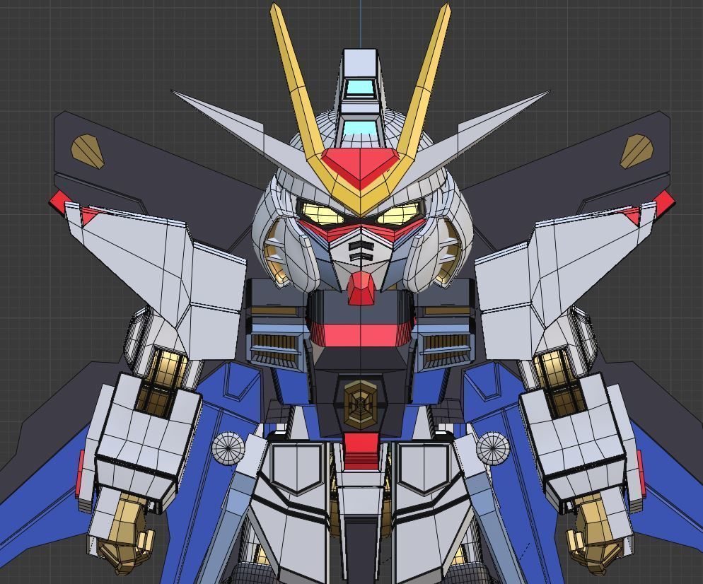 Strike Freedom Gundam SD - Gundam Seed Destiny 3D model_7