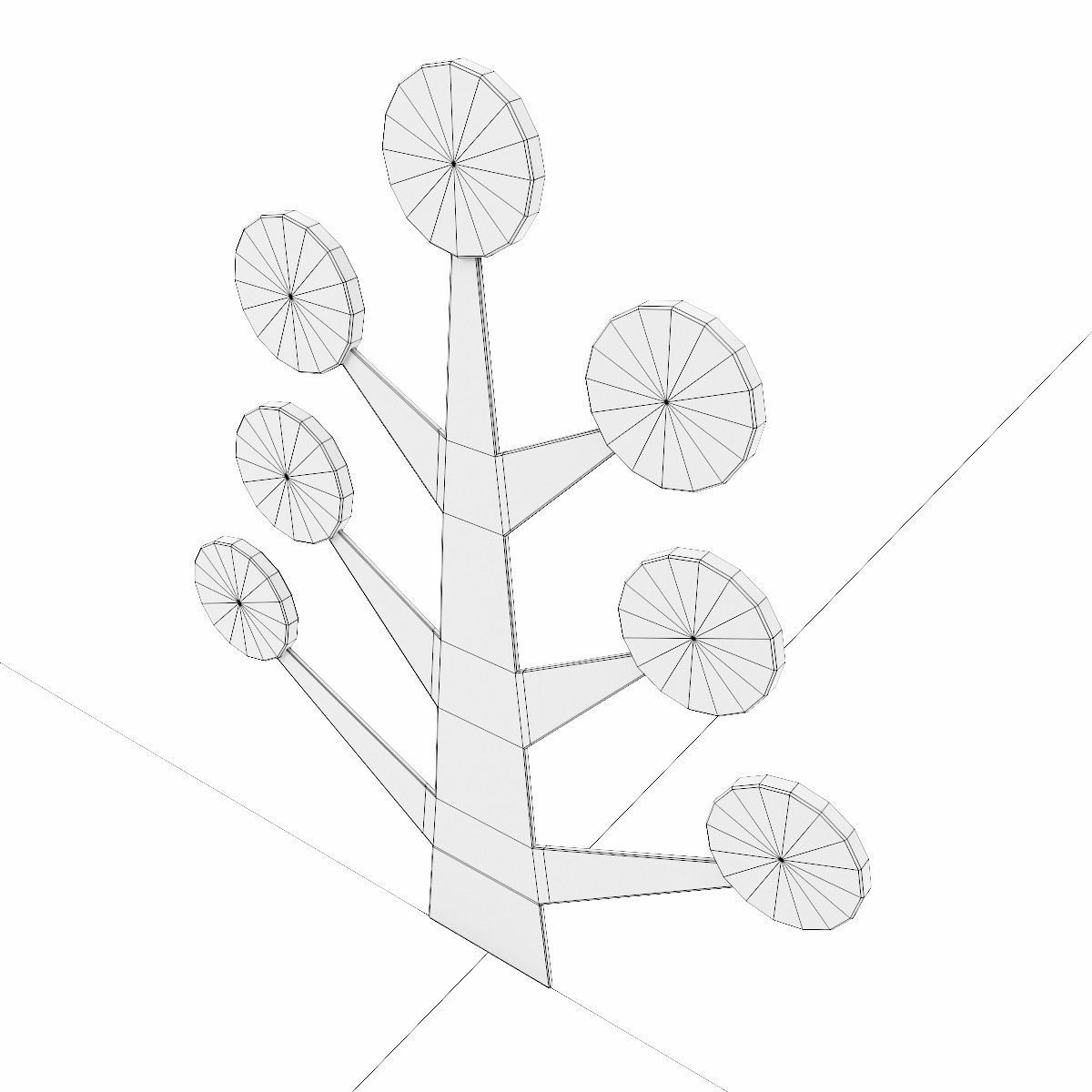 3D model Abstract toon tree 3d model VR / AR / low-poly | CGTrader