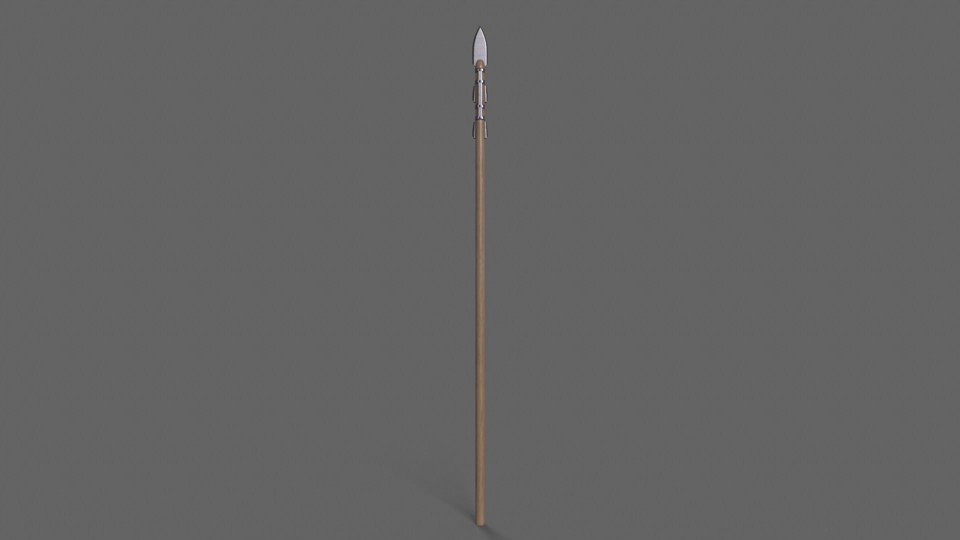 PBR Spear Low-poly 3D model_10