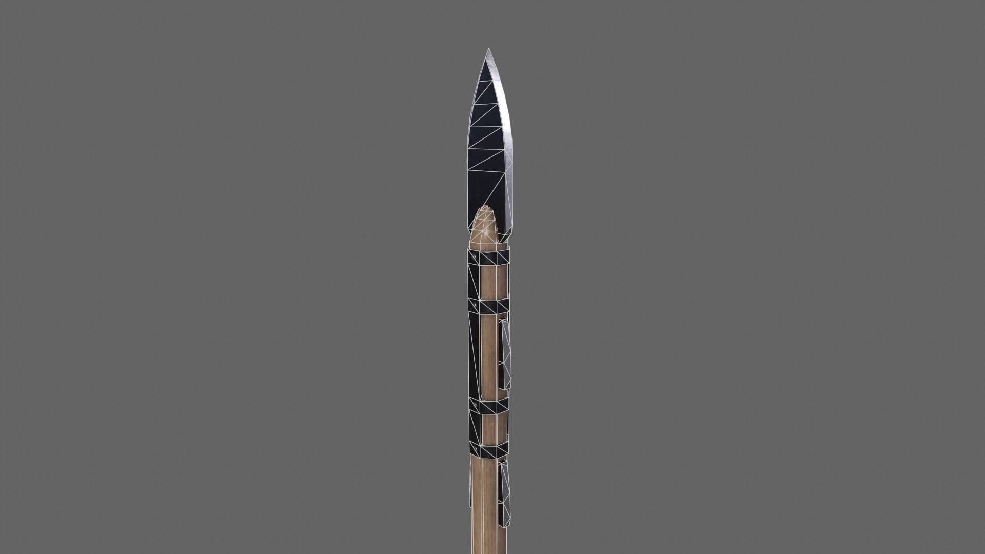 PBR Spear Low-poly 3D model_18