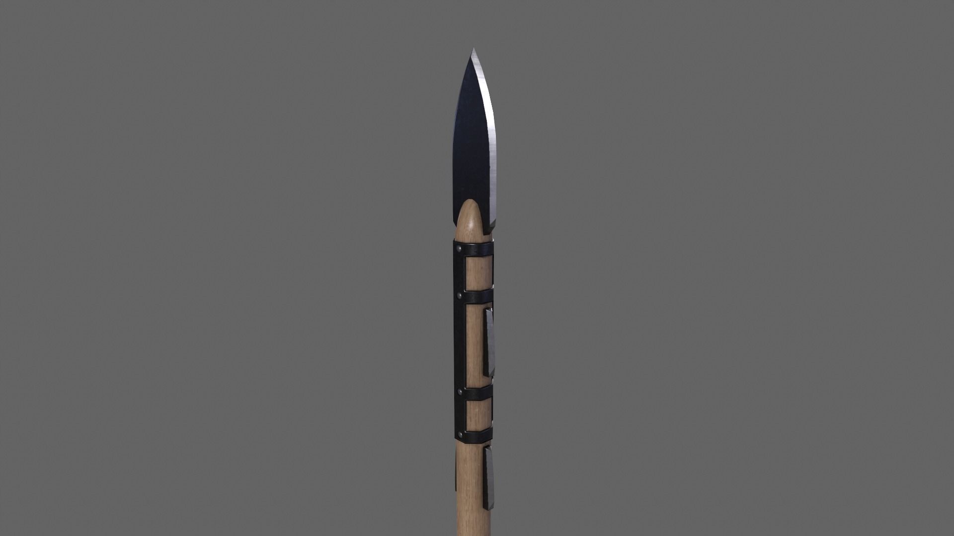 PBR Spear Low-poly 3D model_17