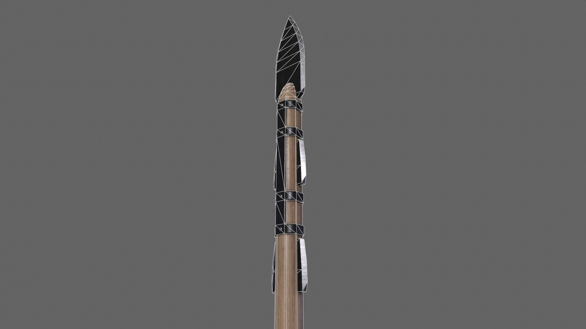 PBR Spear Low-poly 3D model_21