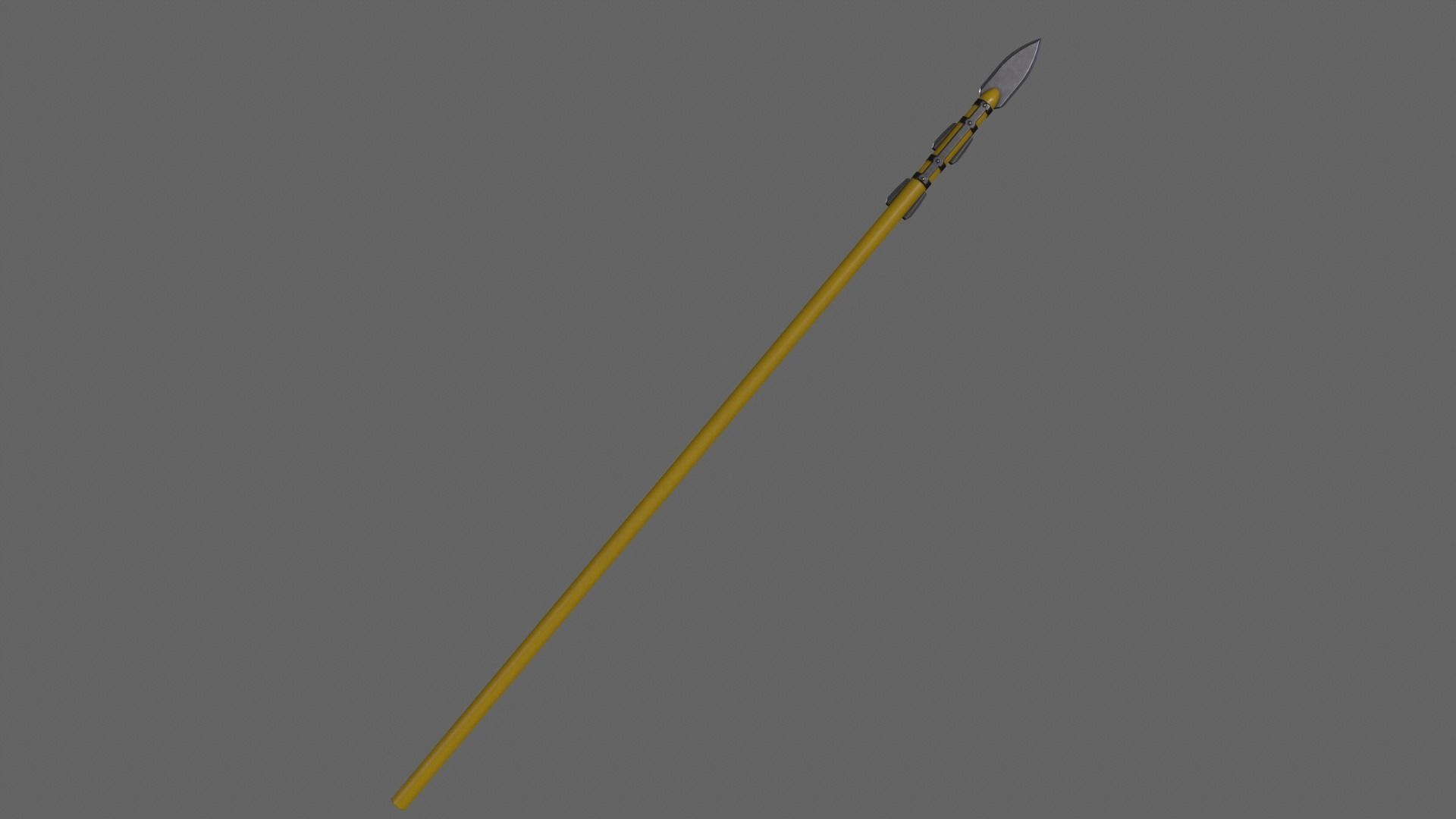 PBR Spear Low-poly 3D model_8