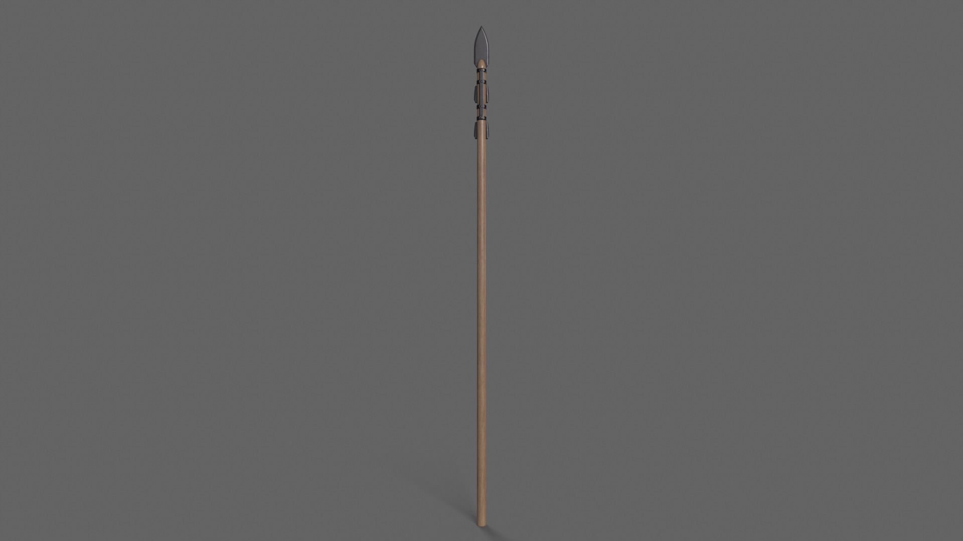 PBR Spear Low-poly 3D model_11