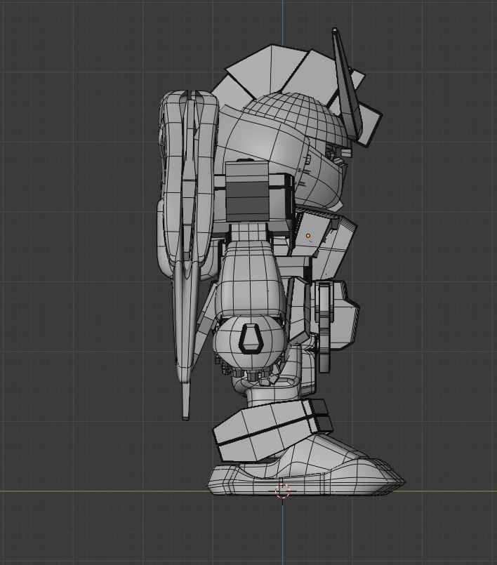 Destiny Gundam SD - Gundam Seed Destiny Low-poly 3D model_11