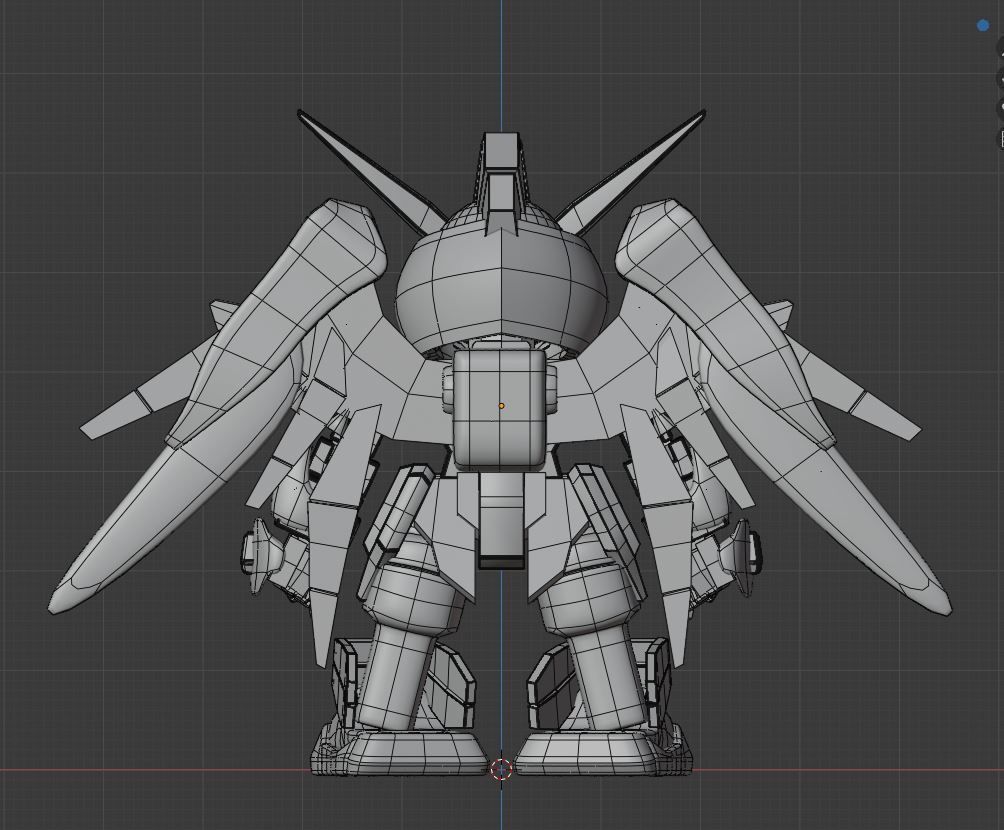 Destiny Gundam SD - Gundam Seed Destiny Low-poly 3D model_9