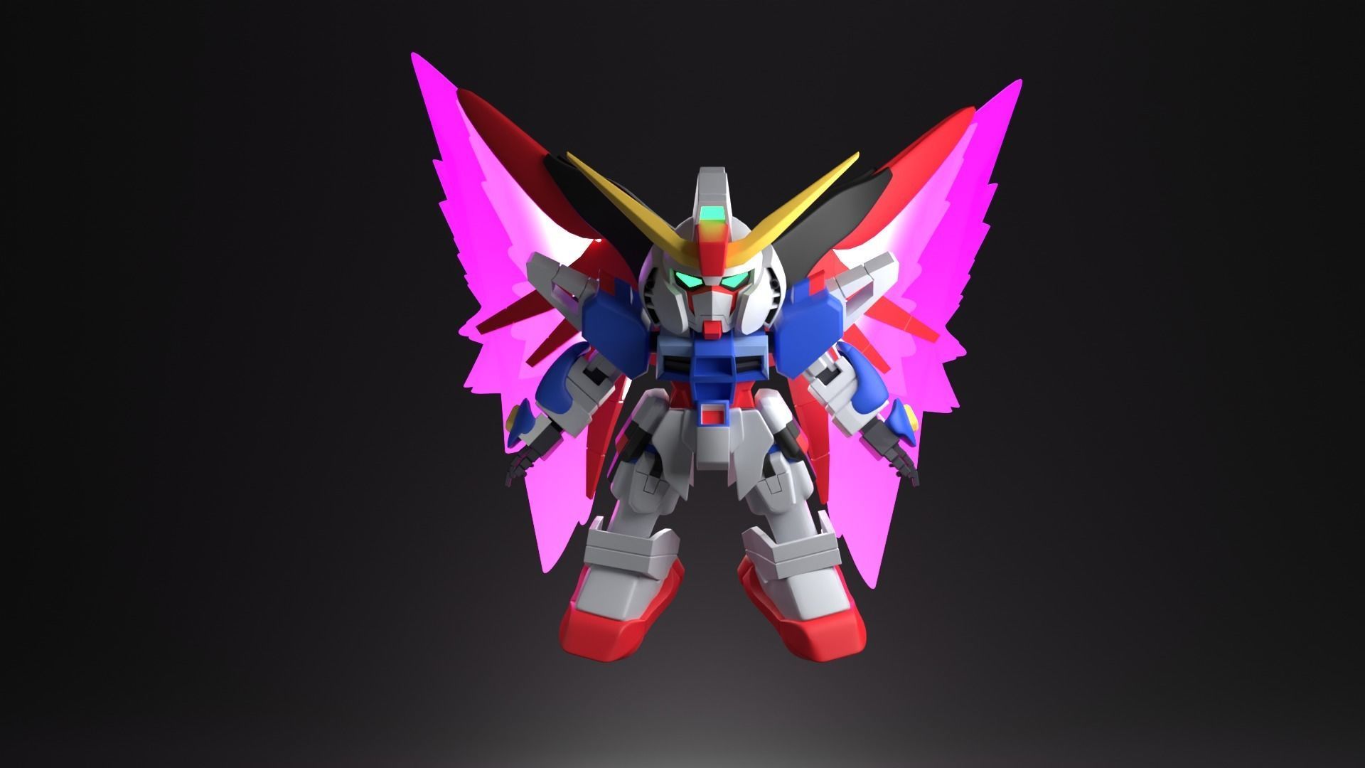 Destiny Gundam SD - Gundam Seed Destiny Low-poly 3D model_2