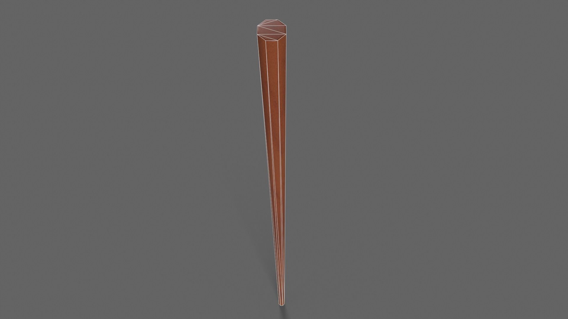 PBR Wushu Stick Low-poly 3D model_11