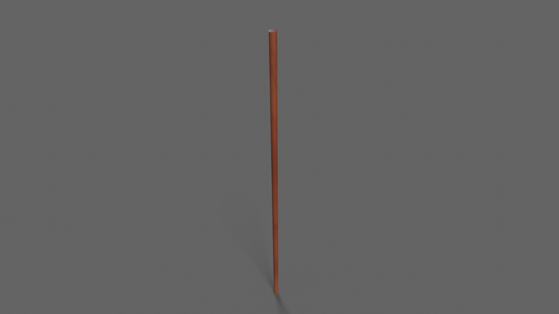 PBR Wushu Stick Low-poly 3D model_14