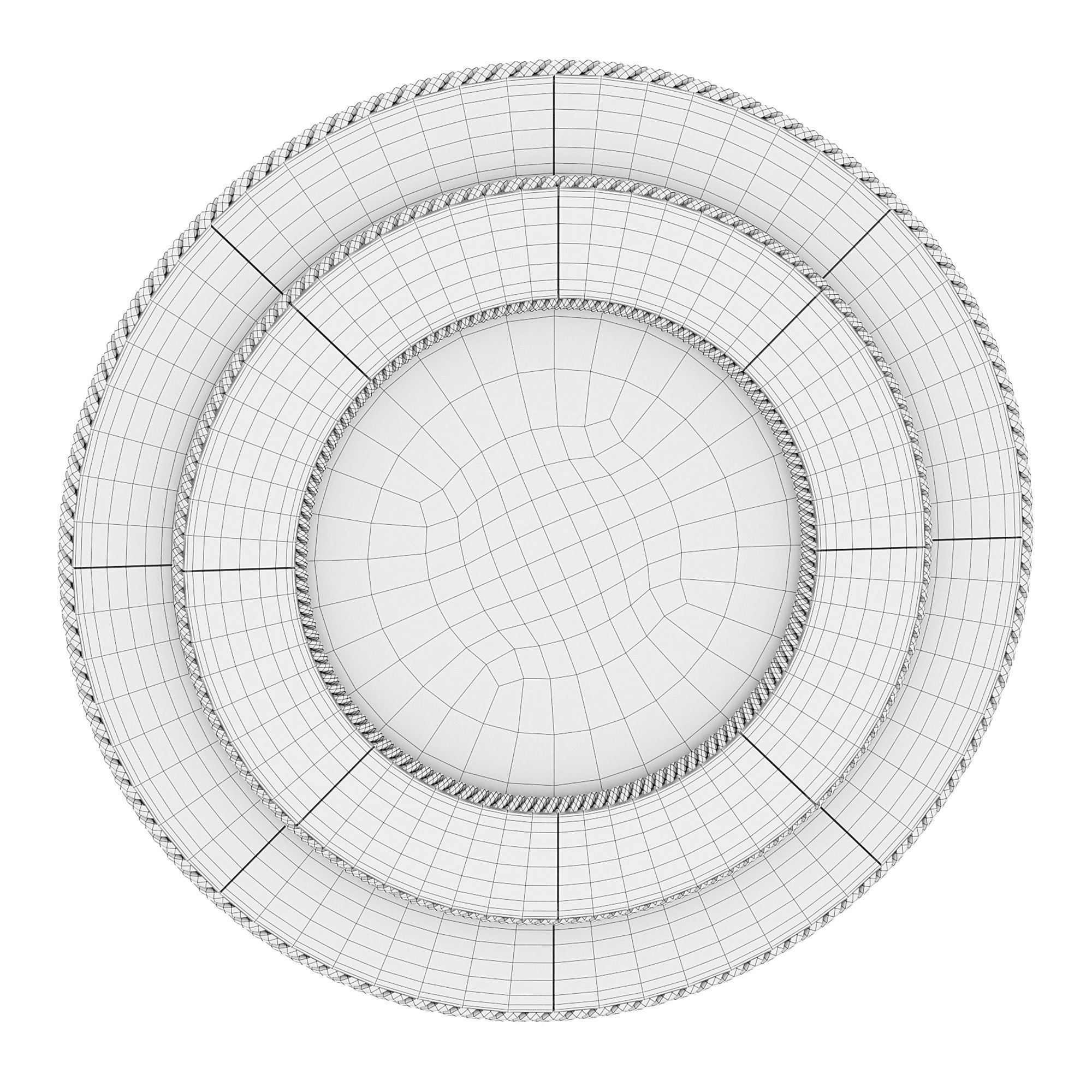 Crown mirror  3D model_5