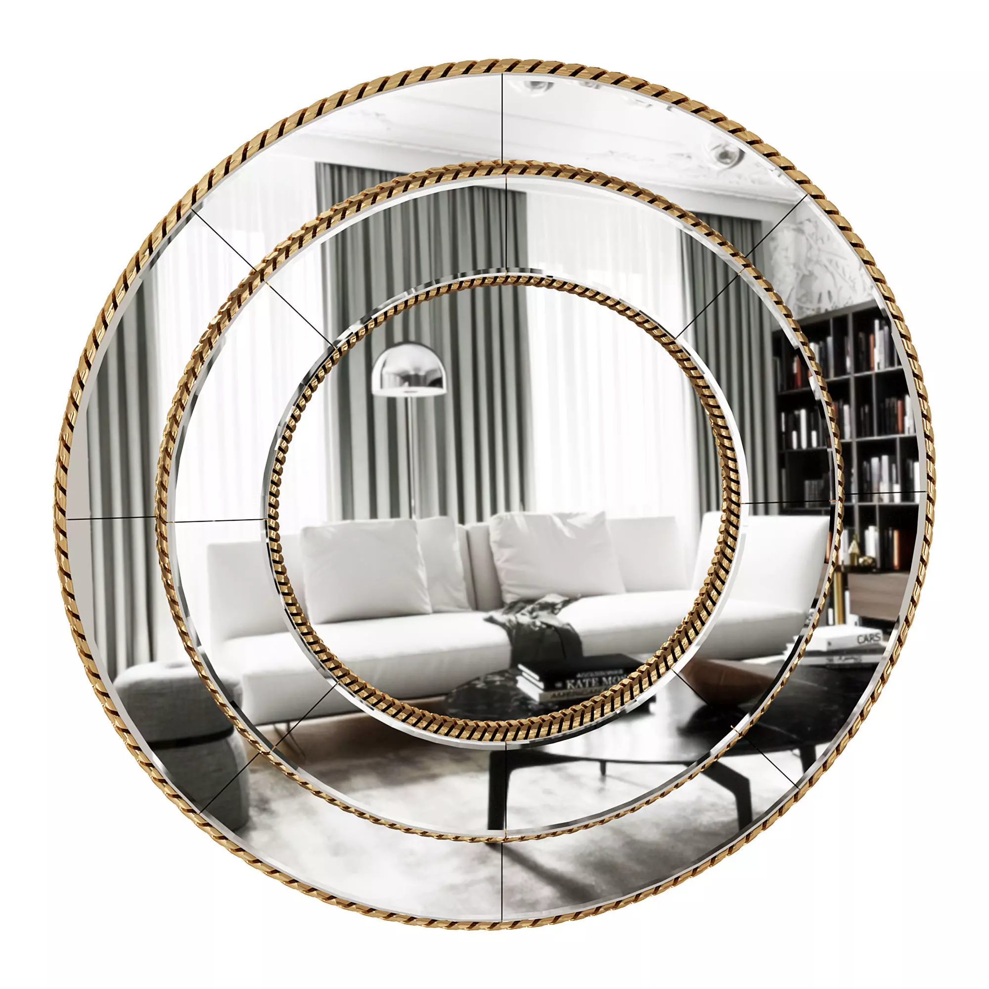 Crown mirror  3D model_0