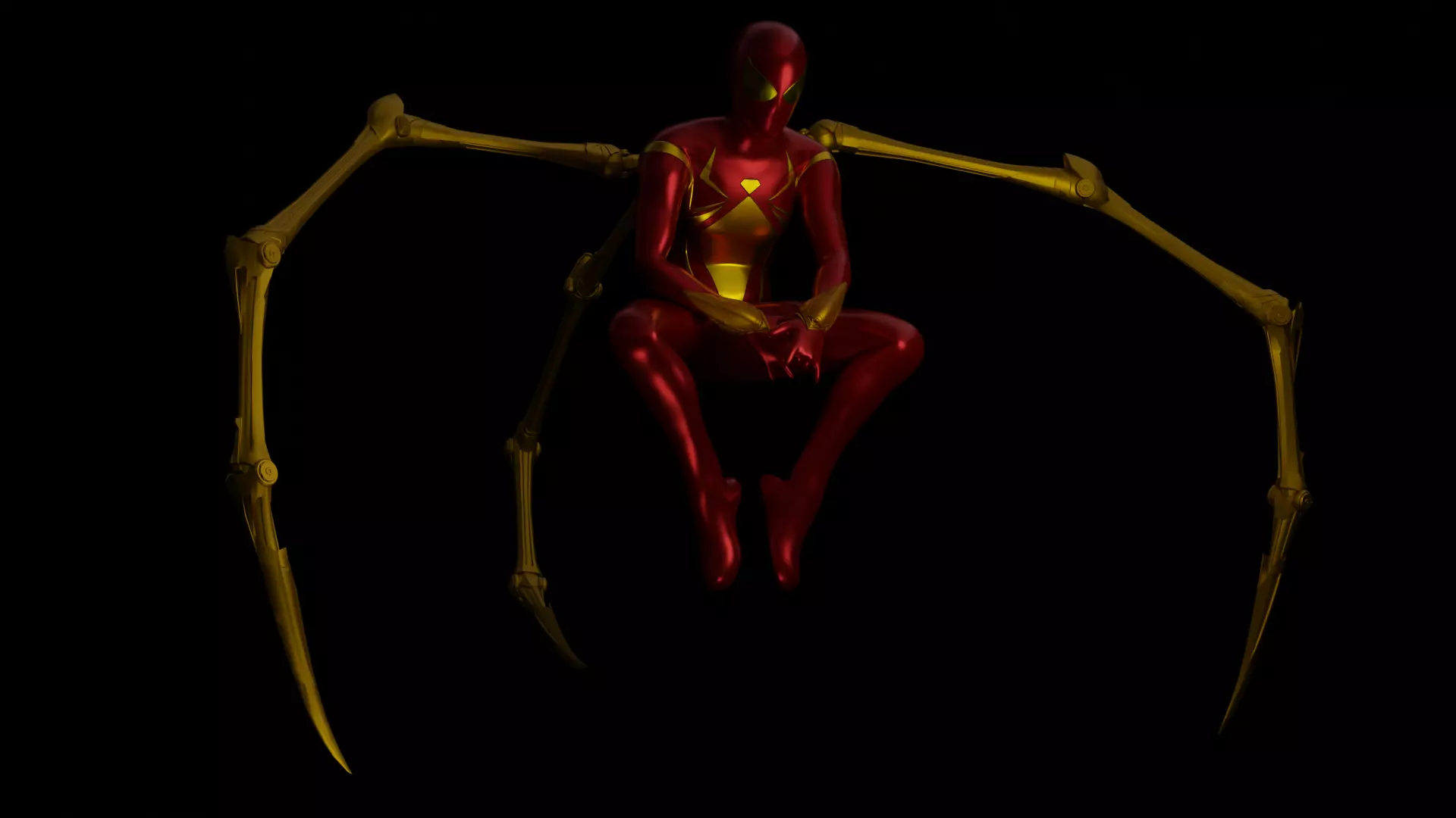 Iron Spider Comic Book 3D model_0