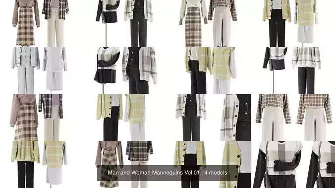 Man and Woman Mannequins Vol 01