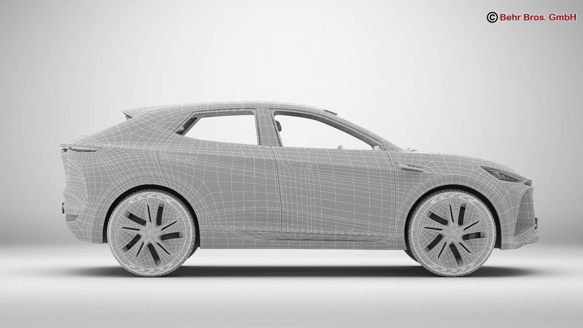 Generic Future EV SUV 3D model_20