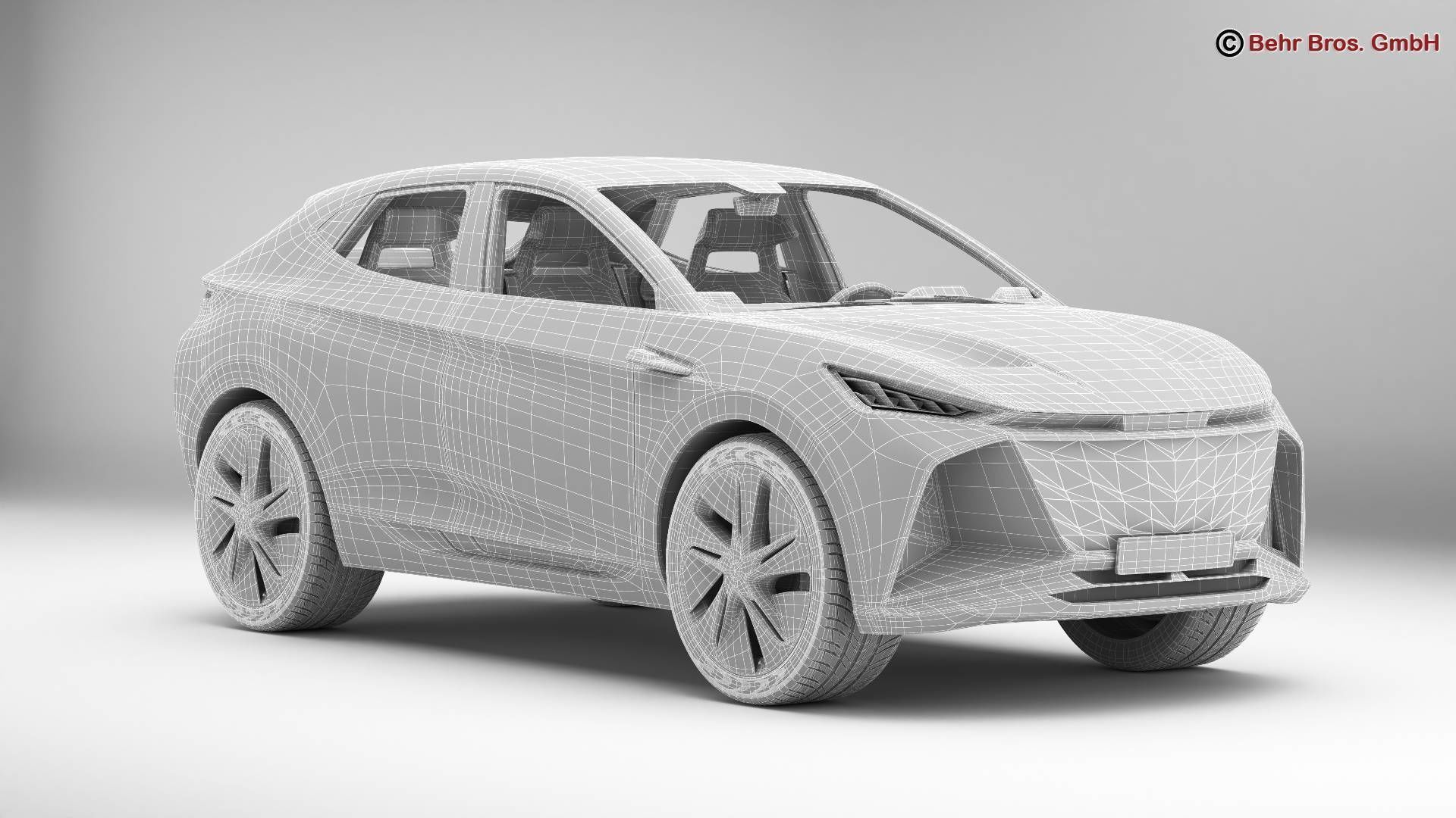 Generic Future EV SUV 3D model_16
