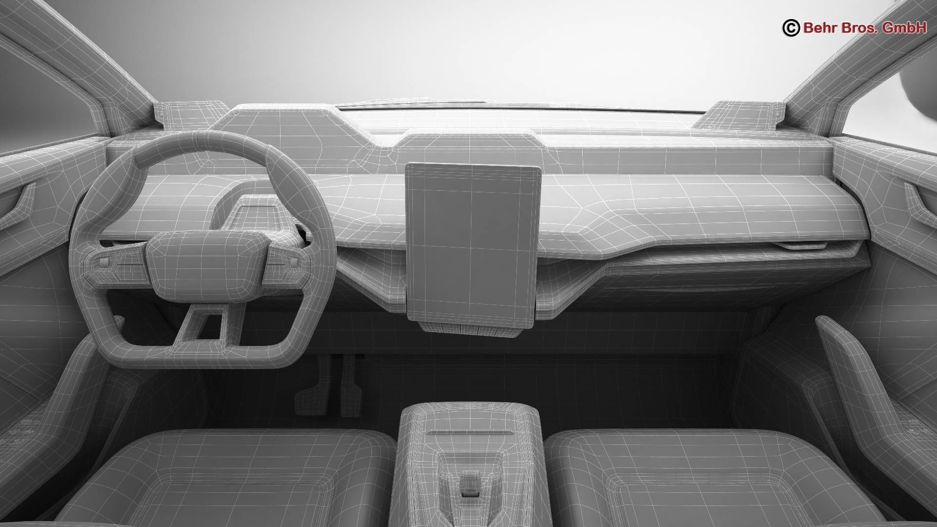 Generic Future EV SUV 3D model_26