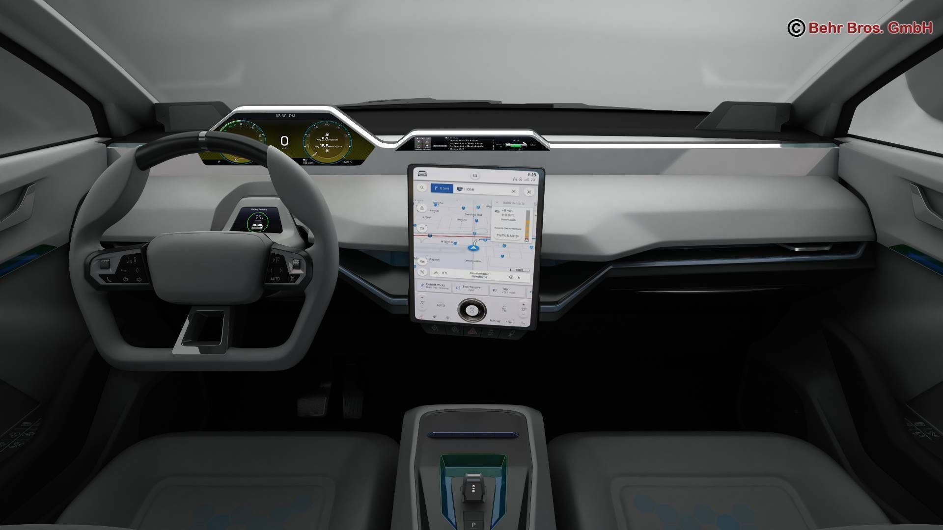 Generic Future EV SUV 3D model_11