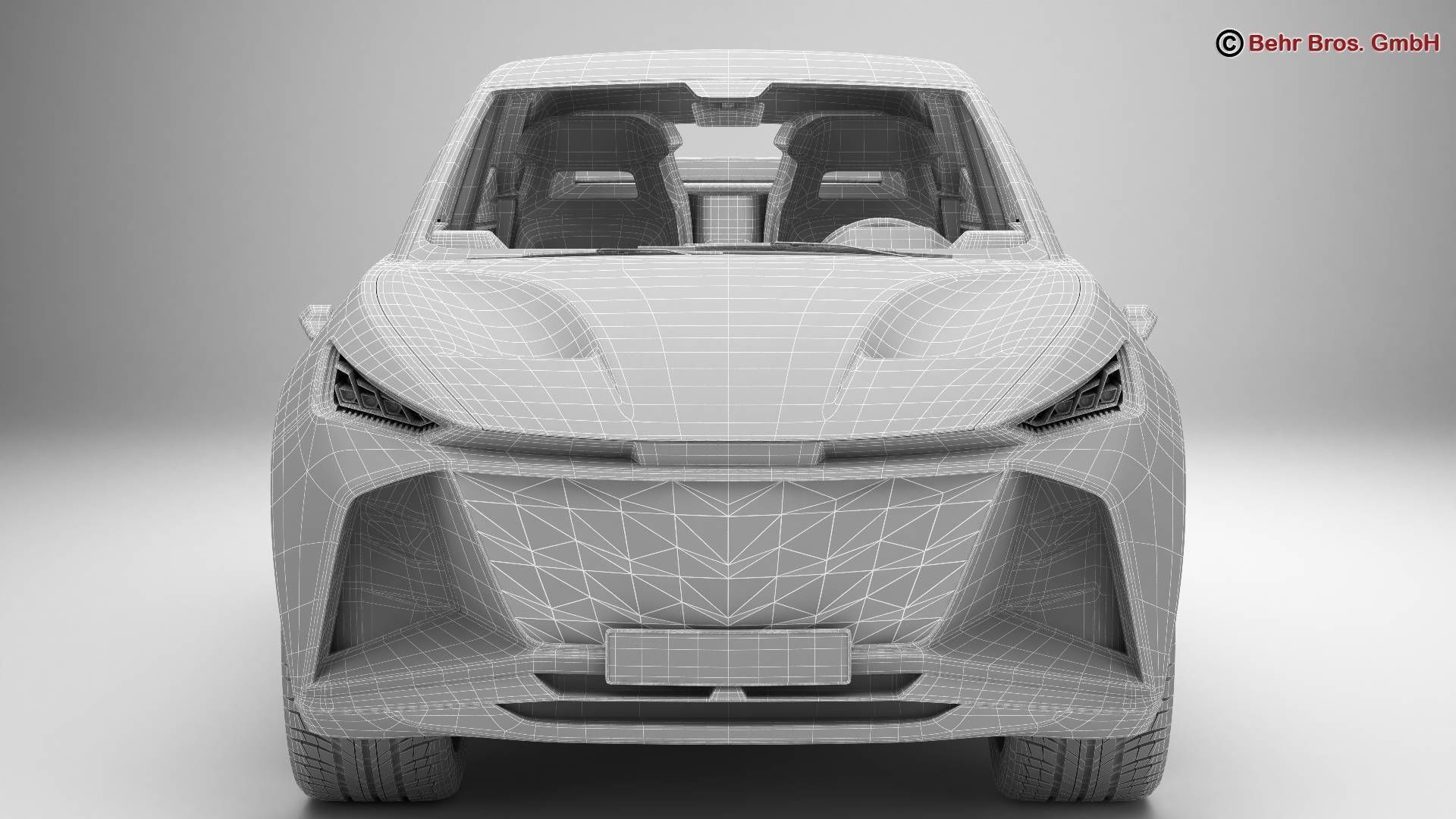 Generic Future EV SUV 3D model_21