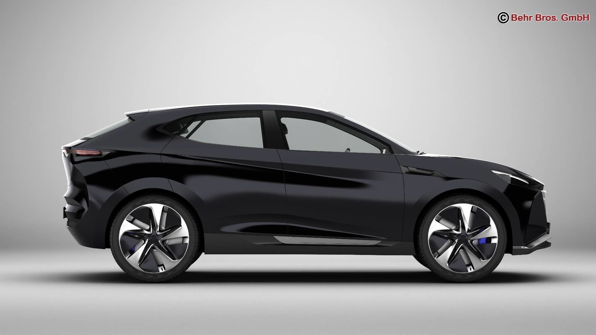 Generic Future EV SUV 3D model_5