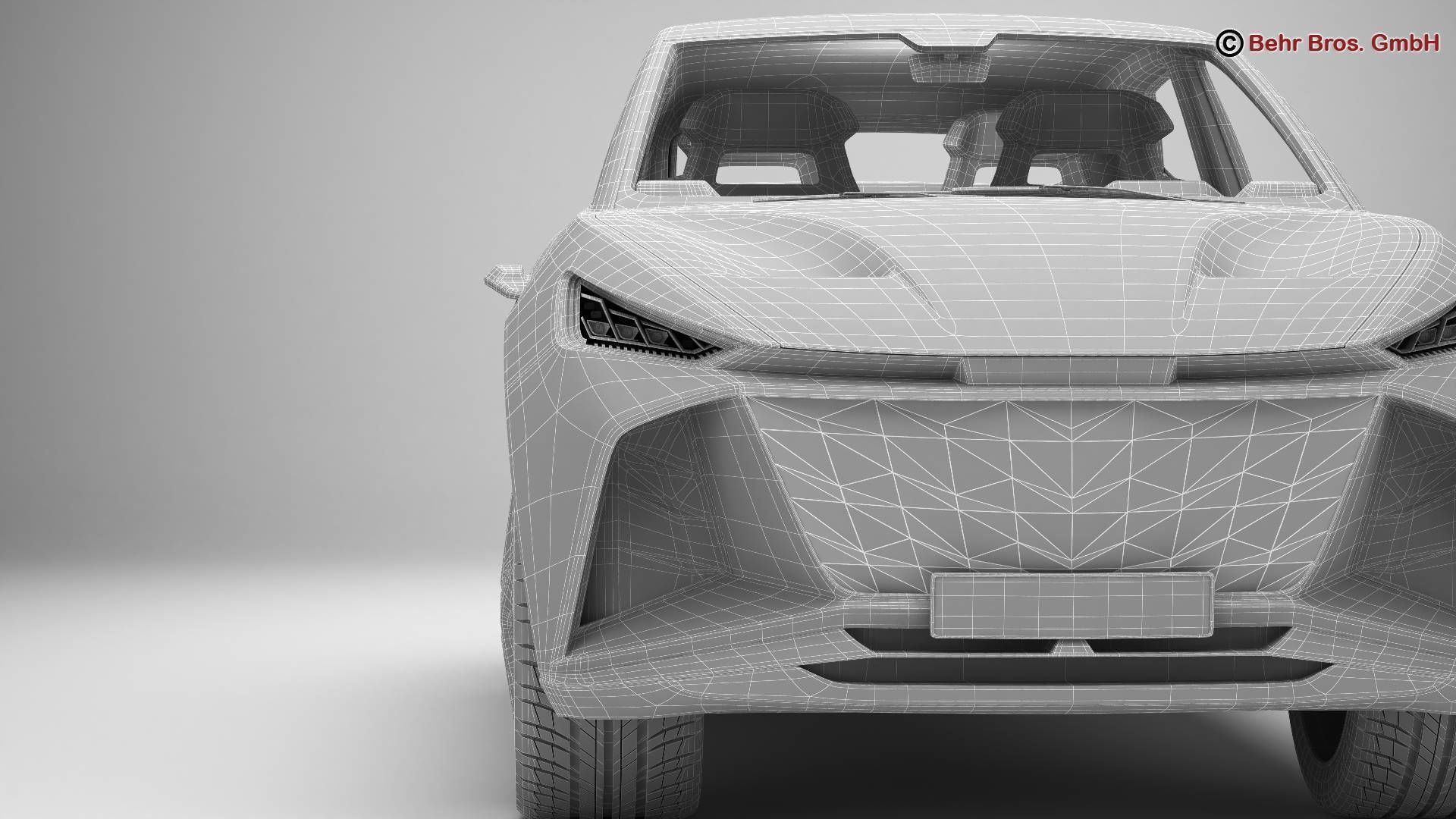 Generic Future EV SUV 3D model_22