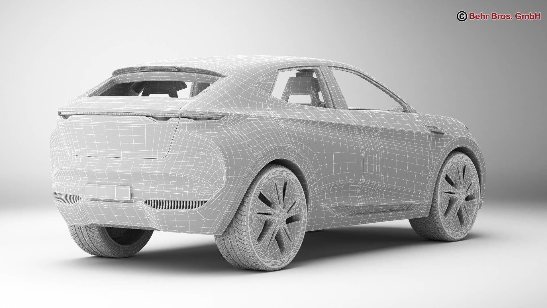 Generic Future EV SUV 3D model_18