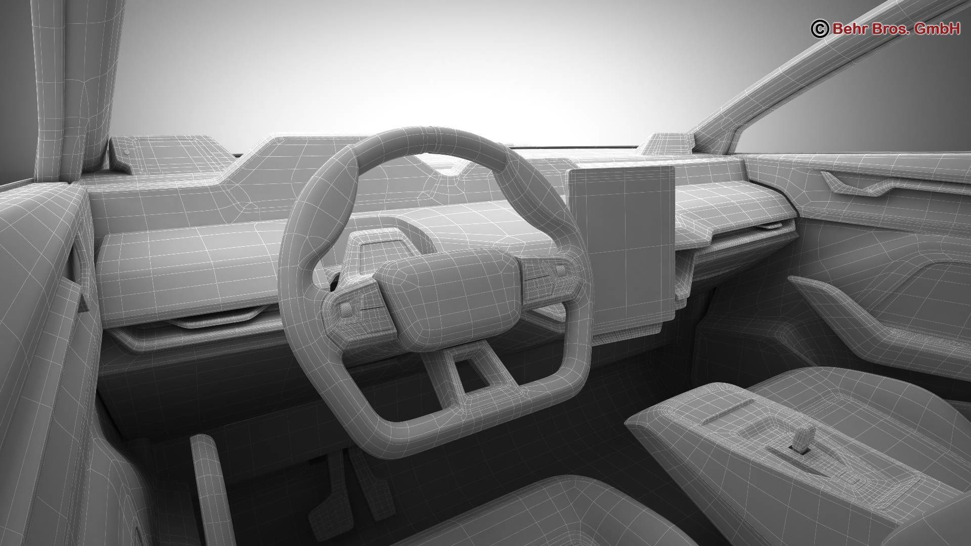 Generic Future EV SUV 3D model_27