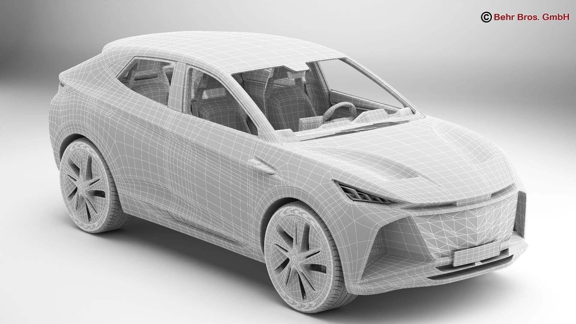 Generic Future EV SUV 3D model_15
