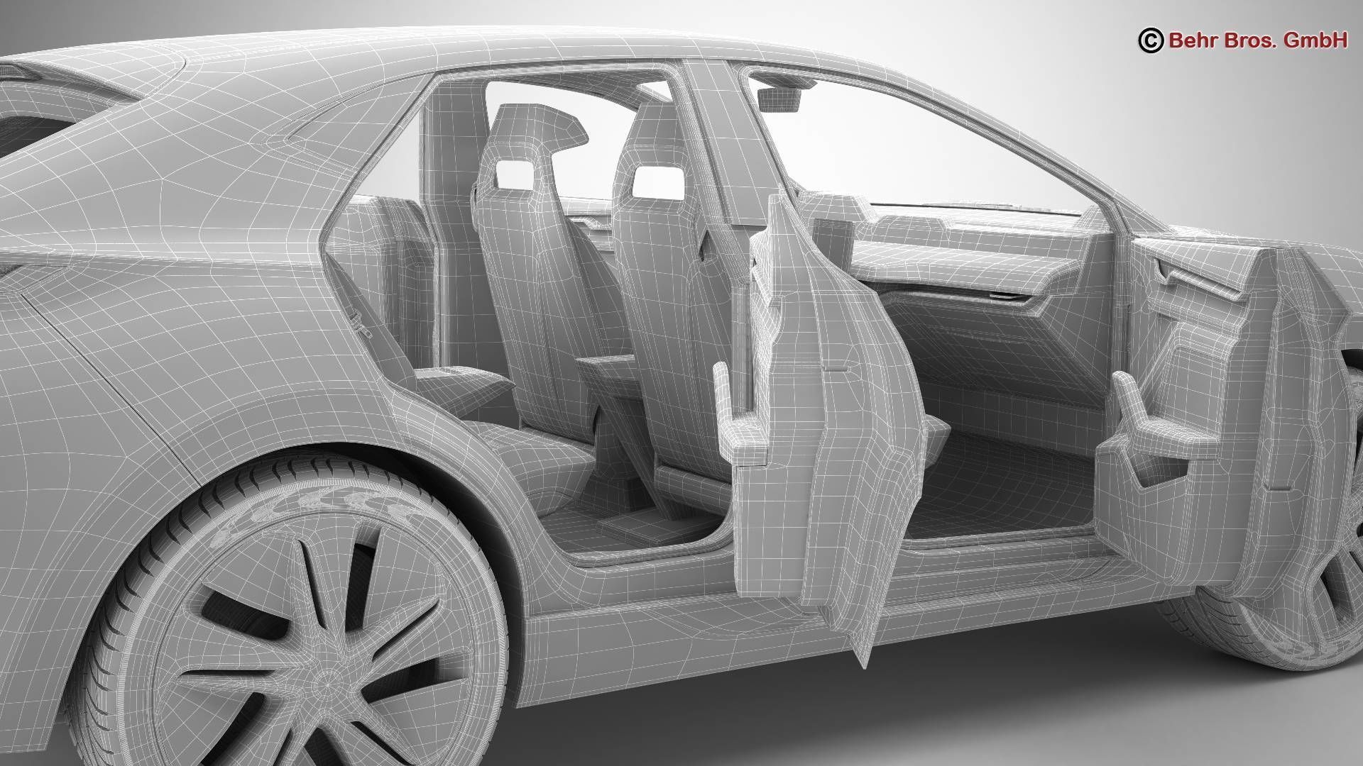 Generic Future EV SUV 3D model_29