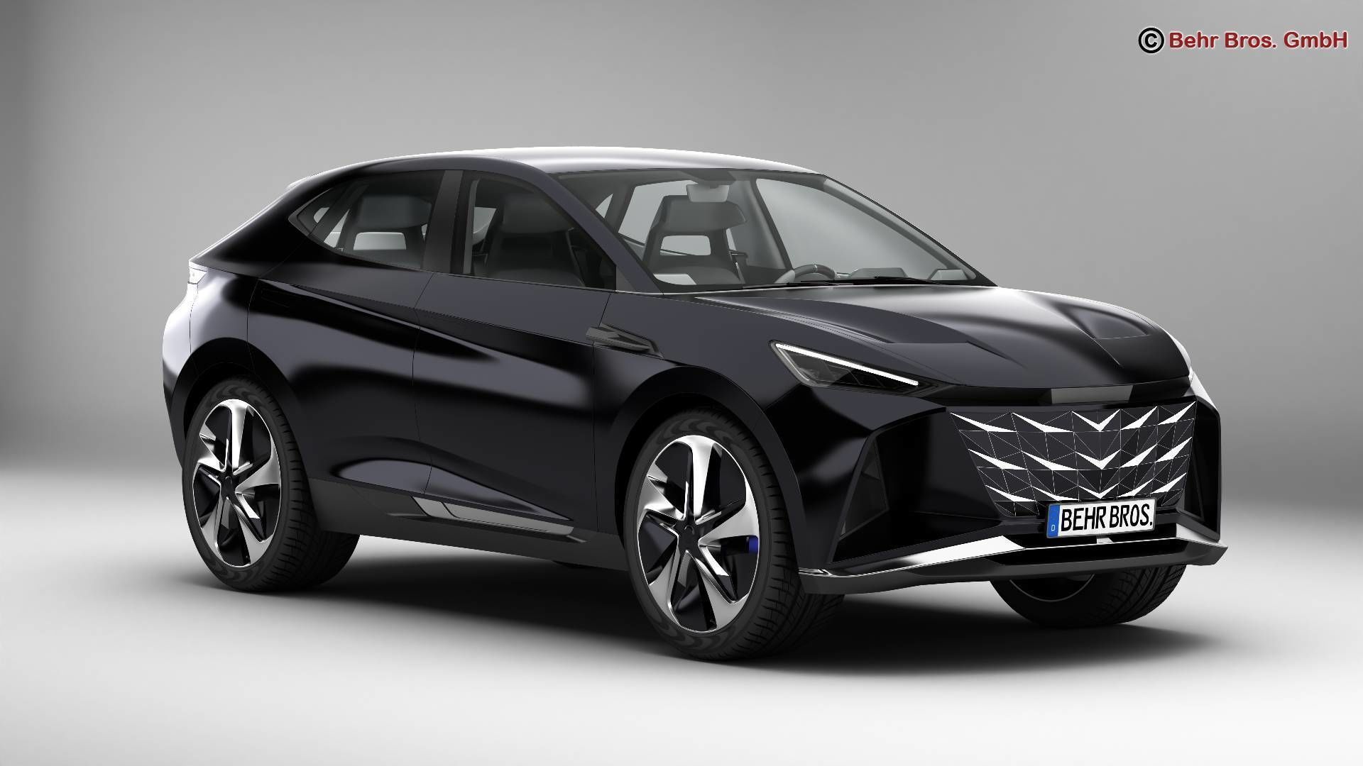 Generic Future EV SUV 3D model_1