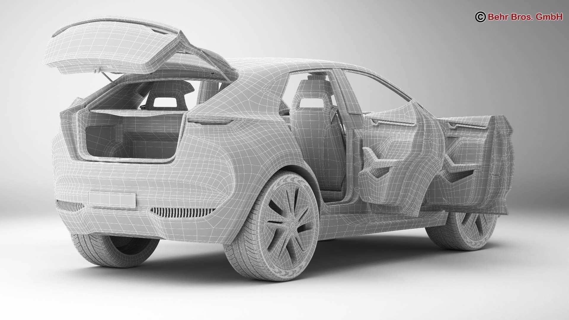 Generic Future EV SUV 3D model_19