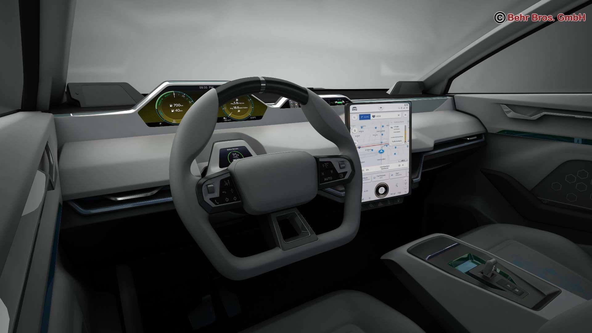 Generic Future EV SUV 3D model_12