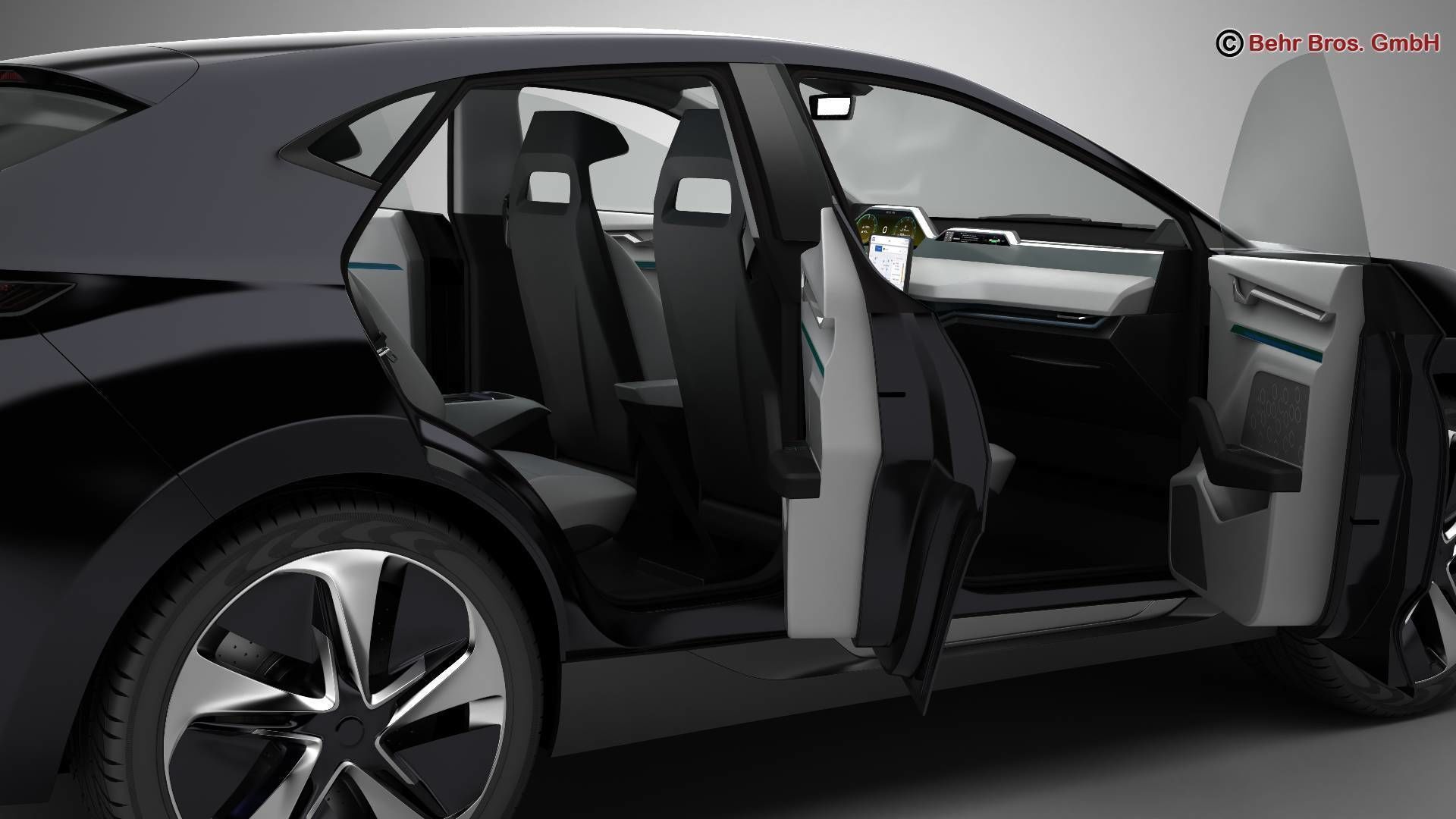 Generic Future EV SUV 3D model_14