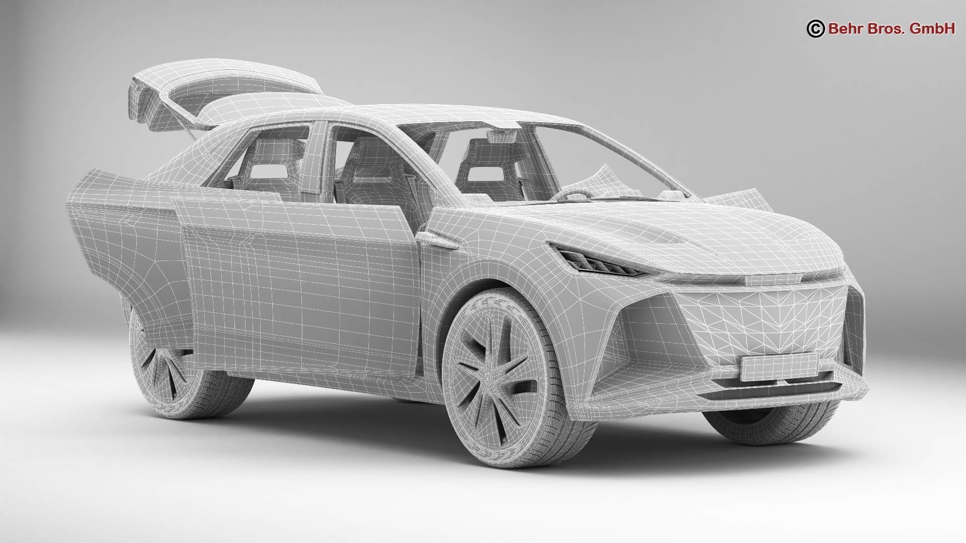 Generic Future EV SUV 3D model_17