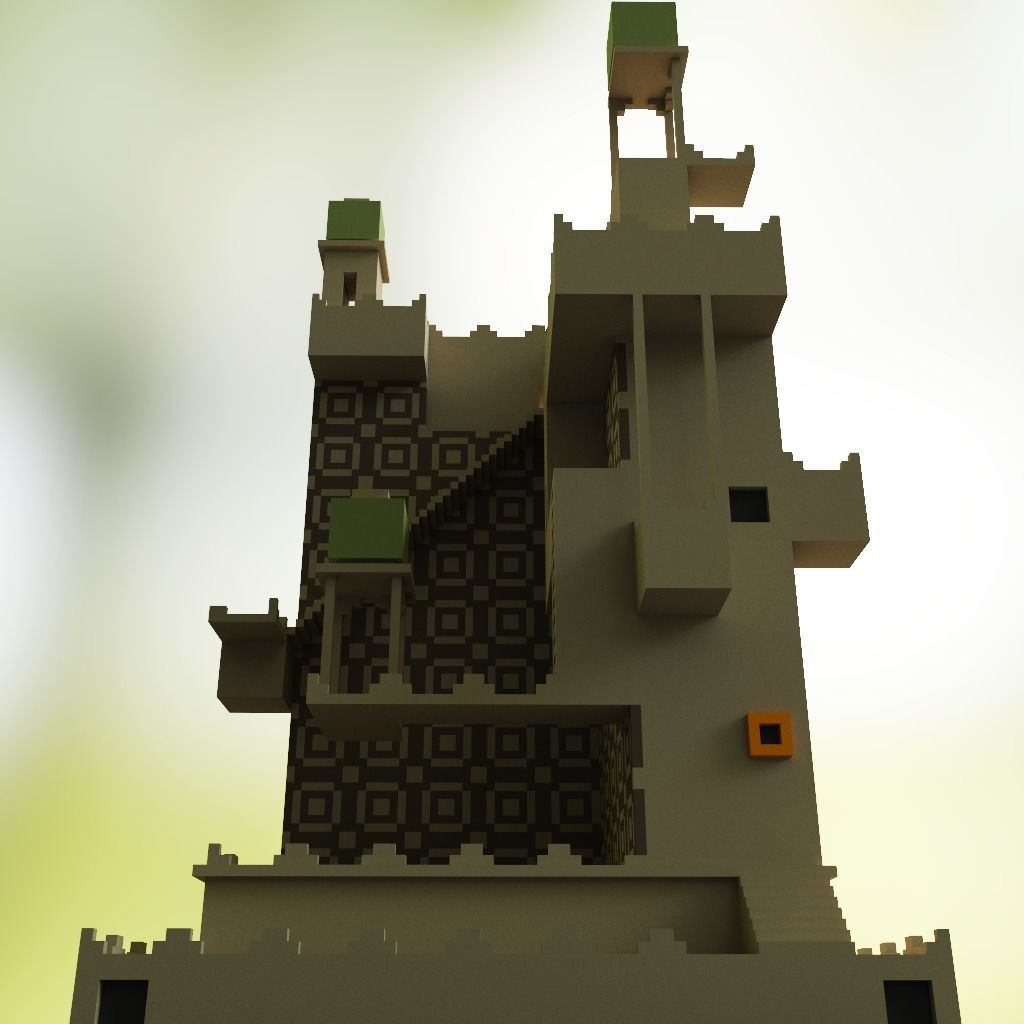 Desert Monument Free low-poly 3D model_1