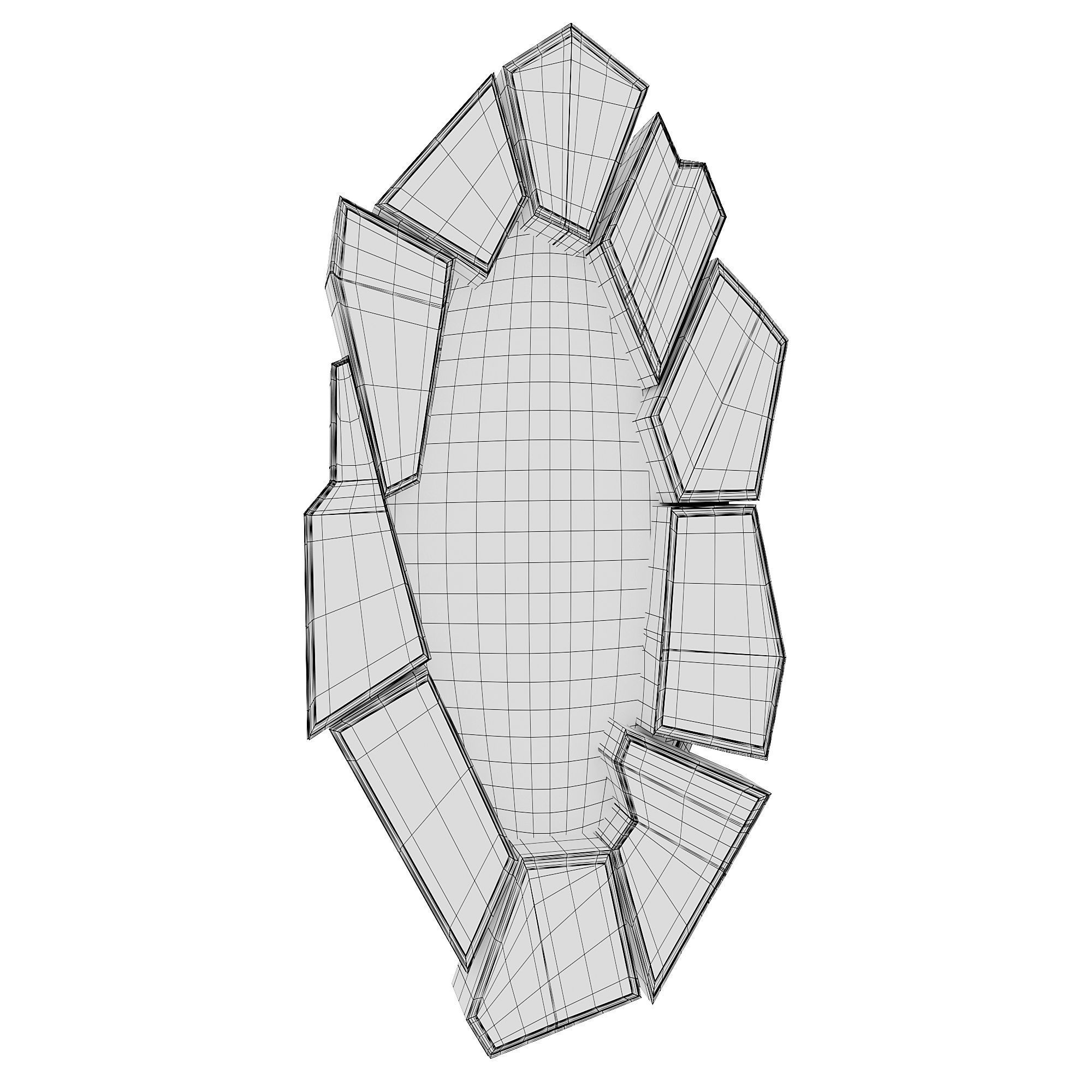 CRACKLE MIRROR  3D model_5