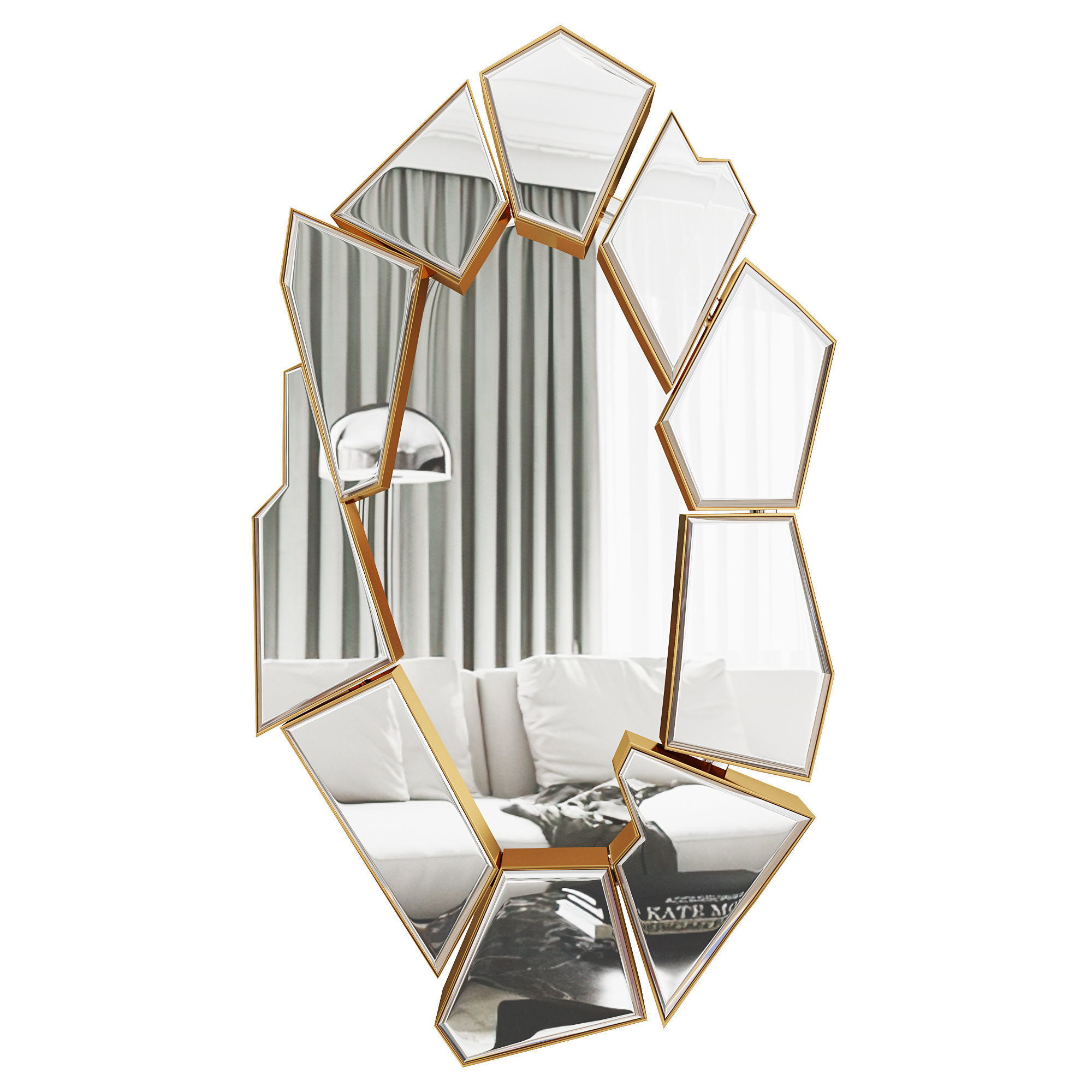 CRACKLE MIRROR  3D model_1