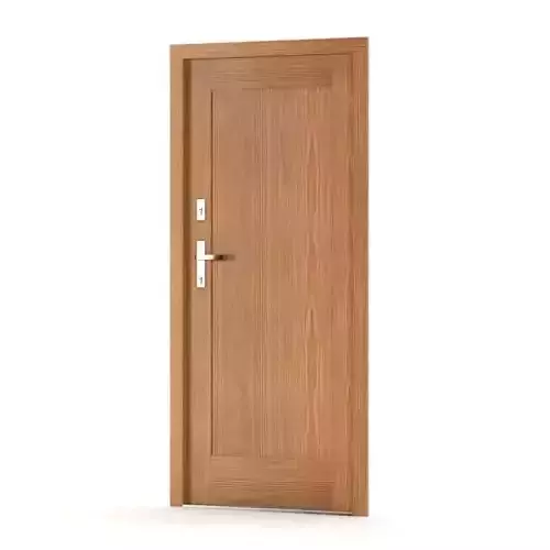 Oak Wood Door With Lock